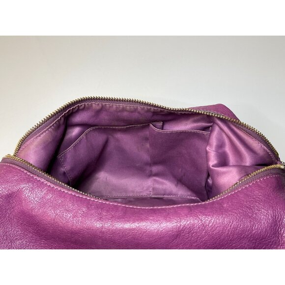 Y2K COACH 14304 Madison Hailey Purple Pebbled Leather Hobo Shoulder Bag Purse - Picture 8 of 16